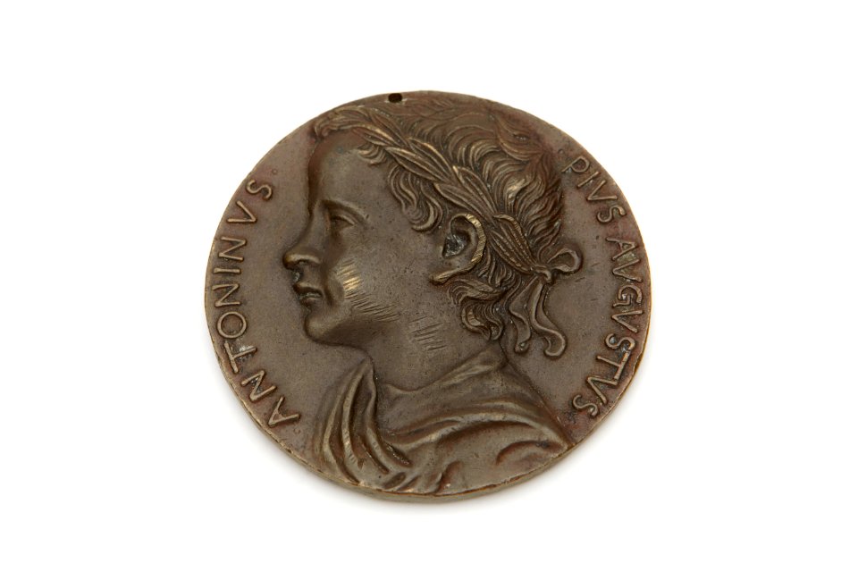 Medalj av brons med romerska kejsare Antoninus Pius - Skoklosters slott - 92229