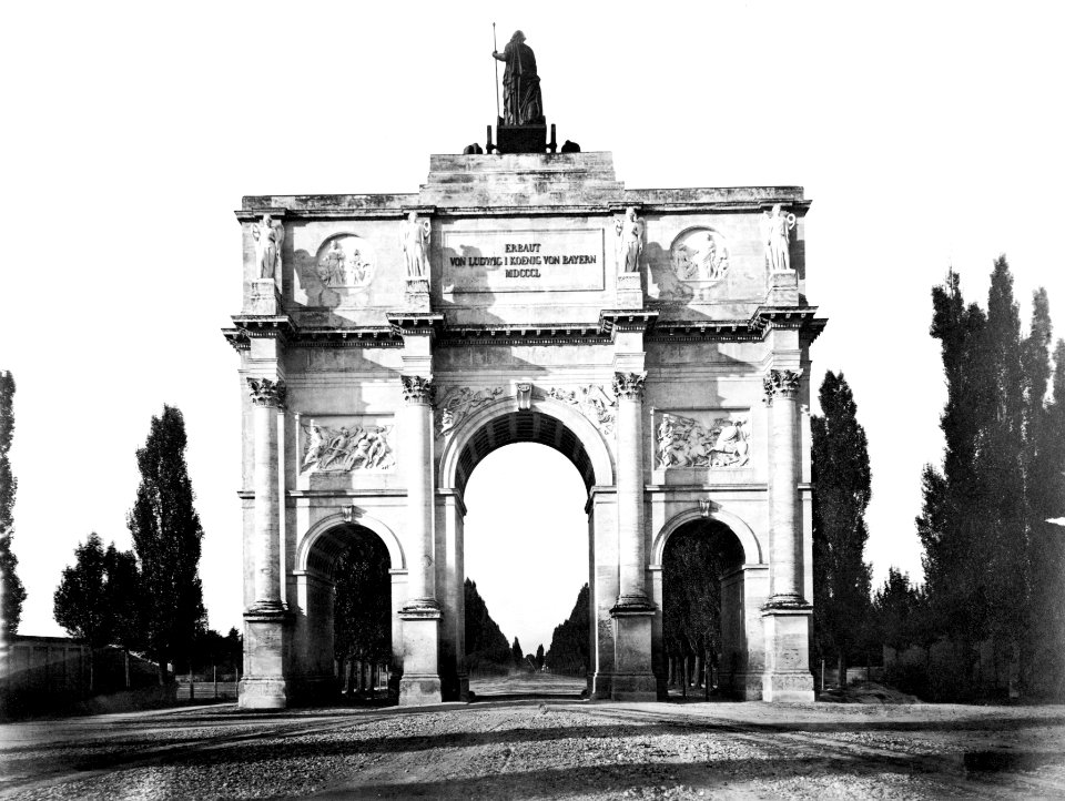 Munich Siegestor vor 1891