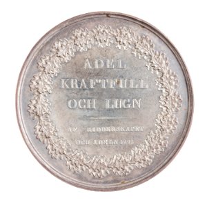 Medalj utgiven av Riddarhuset 1823 - Skoklosters slott - 110775