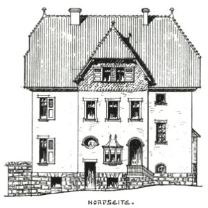 Mehlem Villa Cremer Aufriss Nordfront 1910