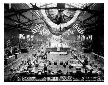 Municipal market for city of Evansville, Indiana, interior - Clifford Shopbell & Company, architects LCCN2006686201