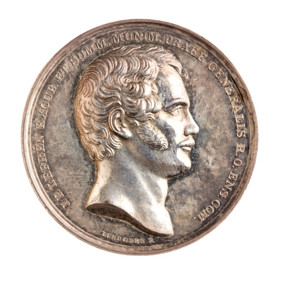 Medalj, Krigsvetenskapsakademien, 1839 - Skoklosters slott - 110786