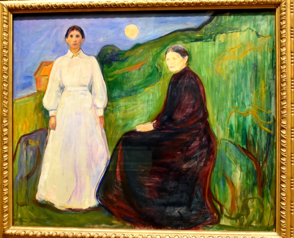 Edvard Munch, Mother and Daughter, 1897-99, National Gallery, Oslo (36298254992)