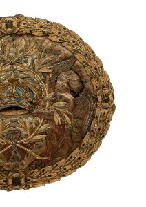 Medaljong i reliefbroderi, 1600-tal - Livrustkammaren - 108149 photo
