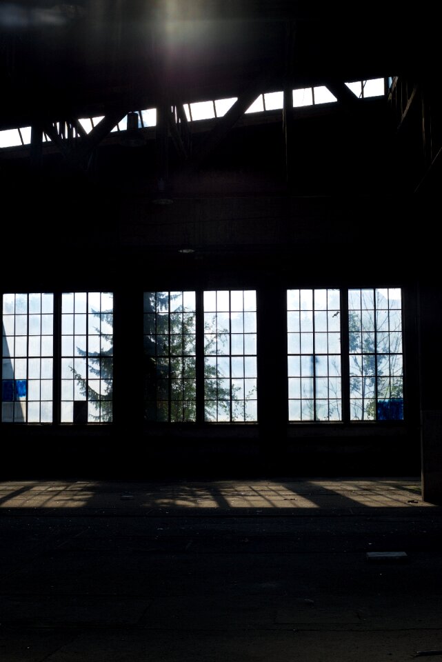 Dark window sunlight