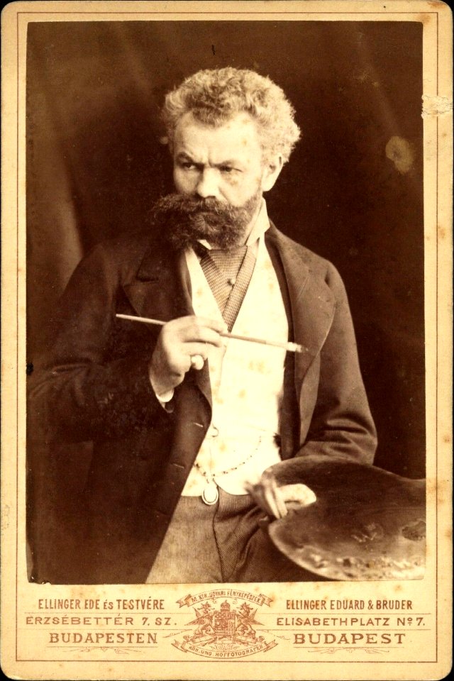 Munkácsy Mihály portréja (Ellinger Ede, 1882)