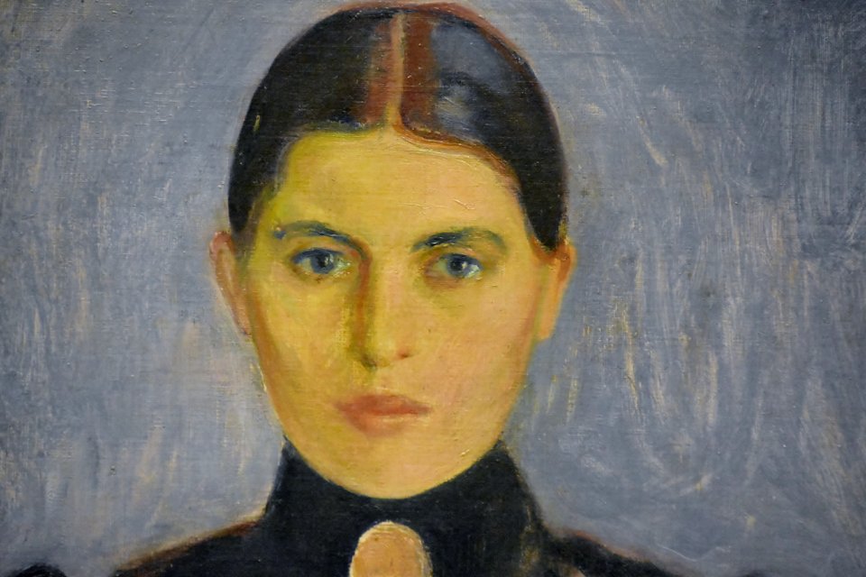 Edvard Munch, Inger in Black and Violet, 1892, National Gallery, Oslo (3) (36420614986)