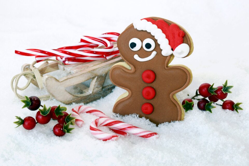 Slide candy canes snow