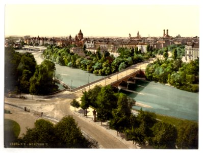 Munich from the Maximilianeum, Bavaria, Germany-LCCN2002696130 photo