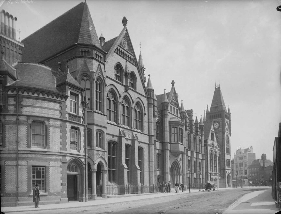 Municipal Buildings, Reading, from the north-west, c. 1887
