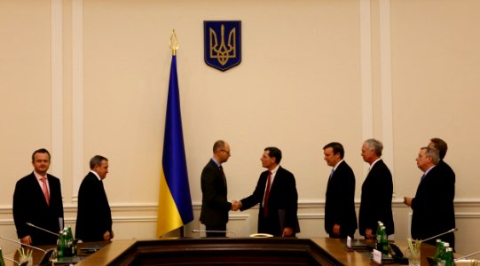 Meeting with Ukraine Prime Minister Arseniy Yatsenyuk, March 14, 2014 (13176174643)