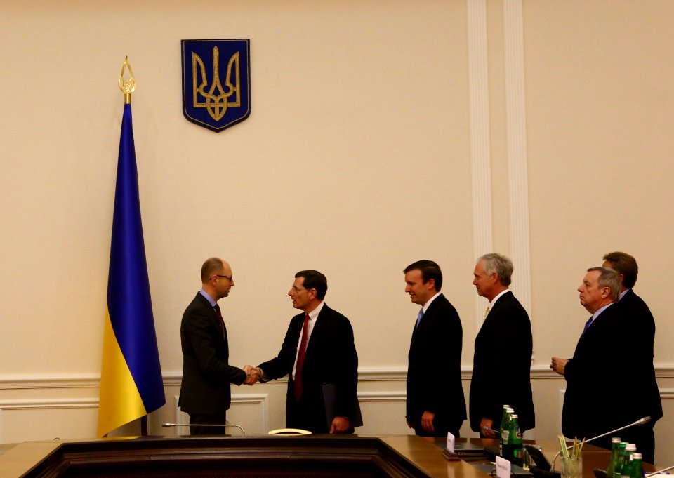 Meeting with Ukraine Prime Minister Arseniy Yatsenyuk, March 14, 2014 (13176180893)