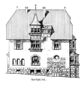 Mehlem Villa Cremer Aufriss Südfront 1910