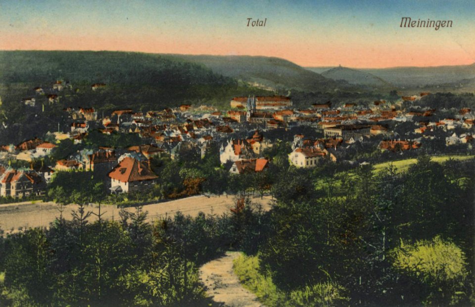 Meiningen, Thüringen - Stadtansicht (Zeno Ansichtskarten)