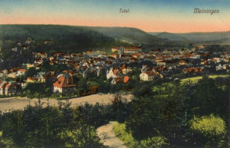 Meiningen, Thüringen - Stadtansicht (Zeno Ansichtskarten)