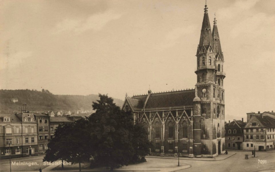 Meiningen, Thüringen - Stadtkirche (Zeno Ansichtskarten)