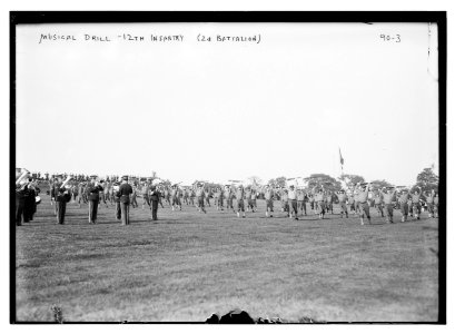 Musical Drill - 12th Infantry (2d Battalion) LCCN2014696557