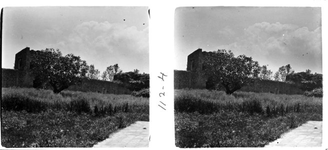 Murs de Sant Cugat del Vallès a contrallum