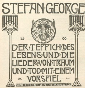 Melchior Lechter Stefan George Der Teppich des Lebens 1899