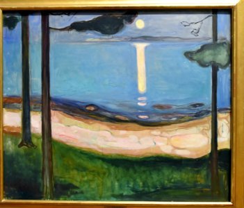 Edvard Munch, Moonlight, 1895, National Gallery, Oslo (36466298795)