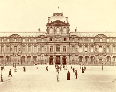 Musée du Louvre, Paris, ca. 1890 2 photo
