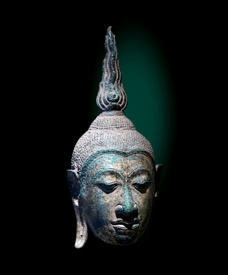 Musée Georges Labit - Tête de Bouddha école d'Ayutthaya XVe siècle Inv.71 3 2