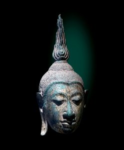 Musée Georges Labit - Tête de Bouddha école d'Ayutthaya XVe siècle Inv.71 3 2