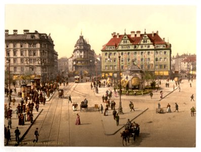Munich from the Carlsthor (i.e. Karlstor) towards Central R. R. Station, Bavaria, Germany-LCCN2002696131 photo