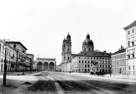 Munich Odeonsplatz vor 1891