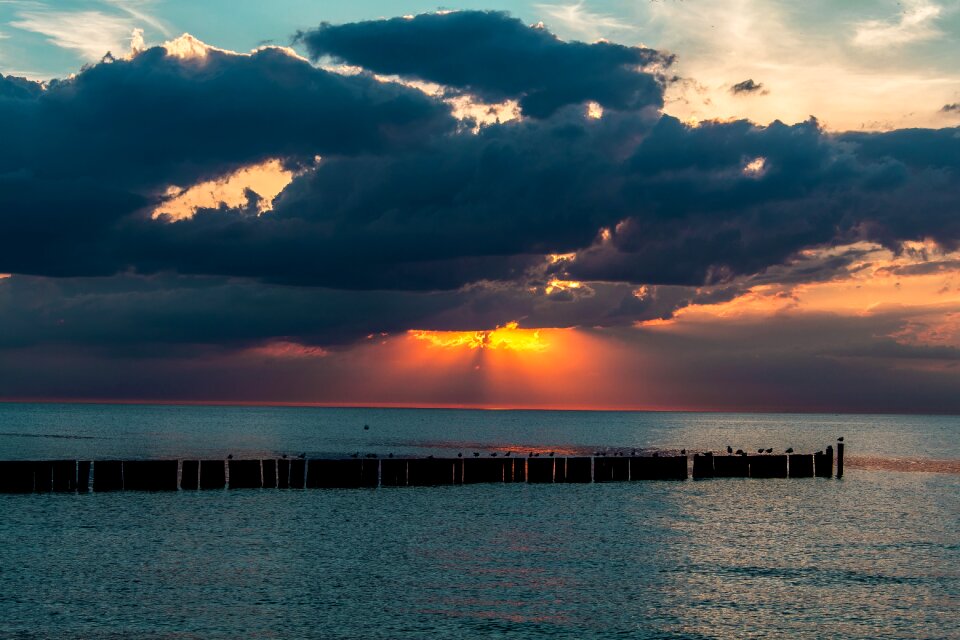 Abendstimmung clouds water