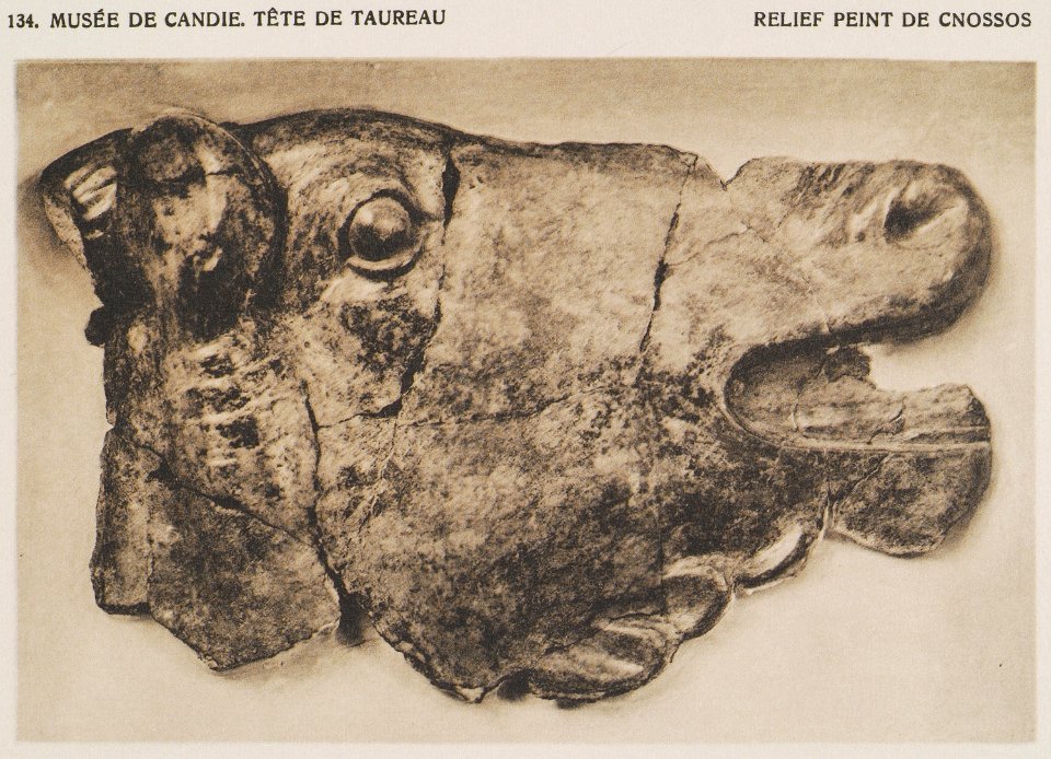 Musée de CandieTête de taureau Relief peint de Cnossos - Baud-bovy Daniel Boissonnas Frédéric - 1919