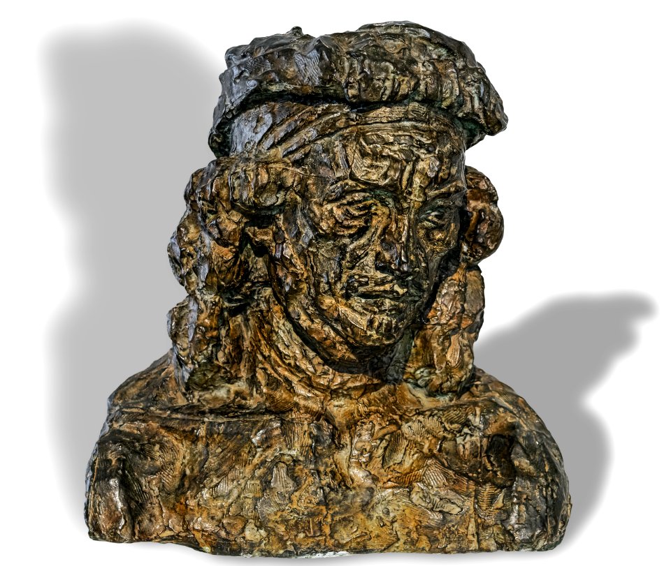 Musée Ingres-Bourdelle - Rembrandt vieux, 1909-1910 - Bronze - Antoine Bourdelle - Joconde06070001142