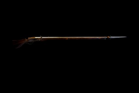 Musket with archaic bayonet-Arm AD 8175-P8050283-black