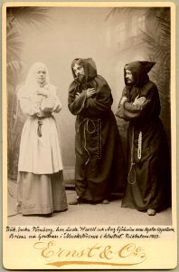 Musketörerna i klostret, Folkteatern 1893. Rollporträtt - SMV - H10 010