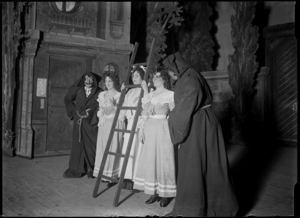 Musketörerna i klostret, Vasateatern 1903. Föreställningsbild - SMV - V007
