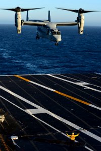 MV-22 Osprey on USS Nimitz (CVN-68) (121006-N-LP801-082)