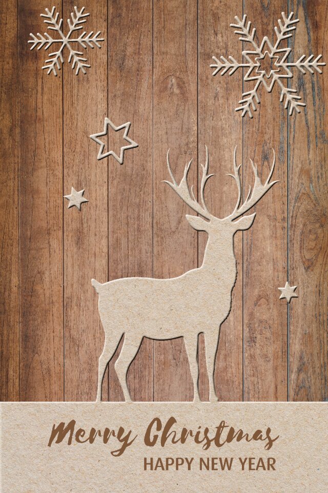 Greeting snow snowflakes