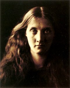 My niece Julia full face, by Julia Margaret Cameron