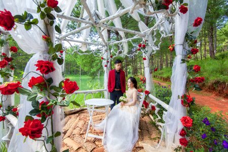 Bride groom vietnam photo