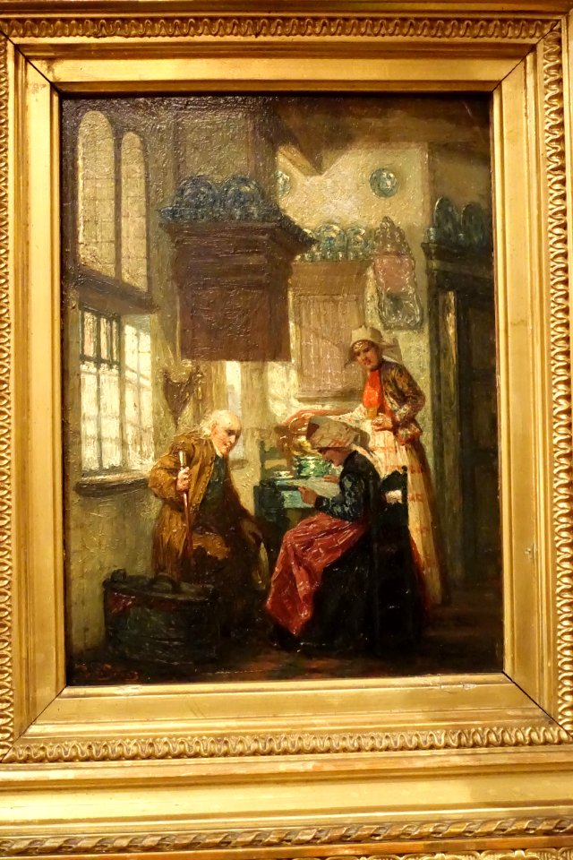 Museum Hindeloopen - De Brief geschilderd door Pieter W. Sebes (1827-1906)