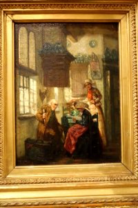 Museum Hindeloopen - De Brief geschilderd door Pieter W. Sebes (1827-1906)