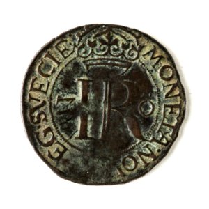 Mynt av silver. 2 öre. 1591 - Skoklosters slott - 109104
