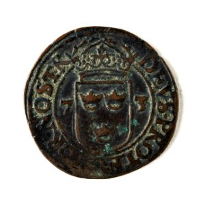 Mynt av silver. 2 öre. 1573 - Skoklosters slott - 109027 photo