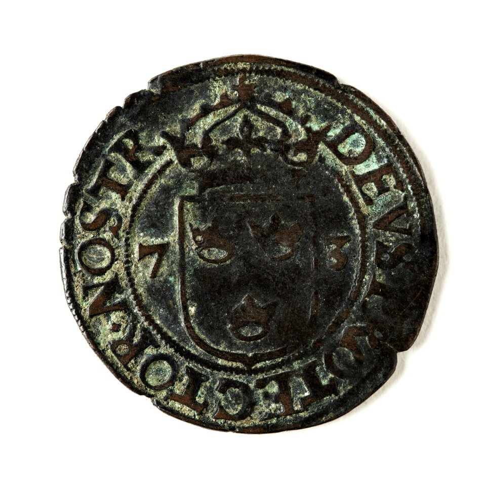 Mynt av silver. 2 öre. 1573 - Skoklosters slott - 109035