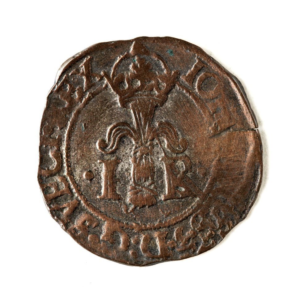 Mynt av silver. Ett halvt öre. 1587 - Skoklosters slott - 109071