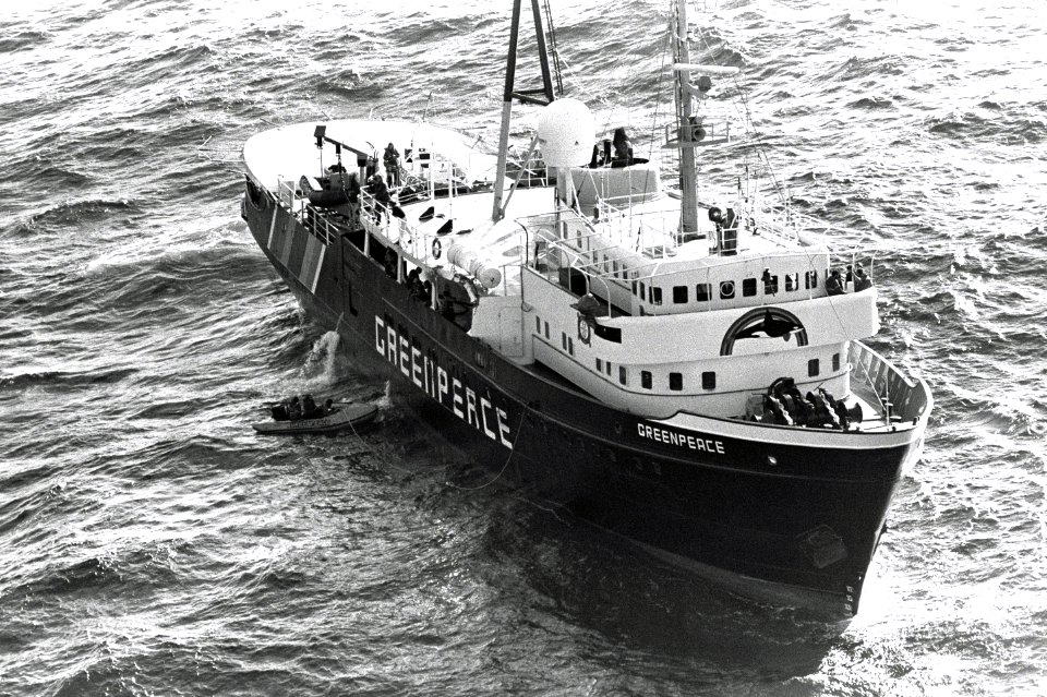 MV Greenpeace off Florida in December 1989