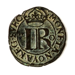 Mynt av silver. 2 öre. 1591 - Skoklosters slott - 109114