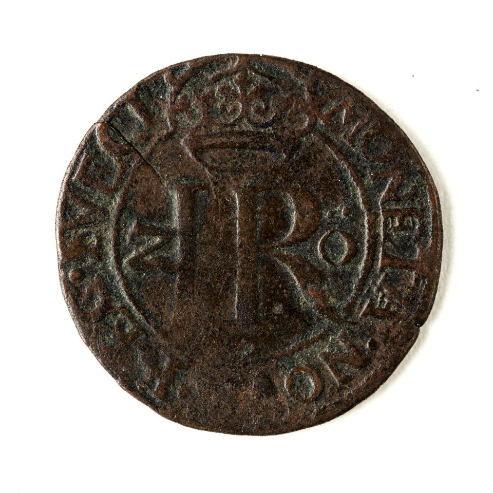 Mynt av silver. 2 öre. 1591 - Skoklosters slott - 109122