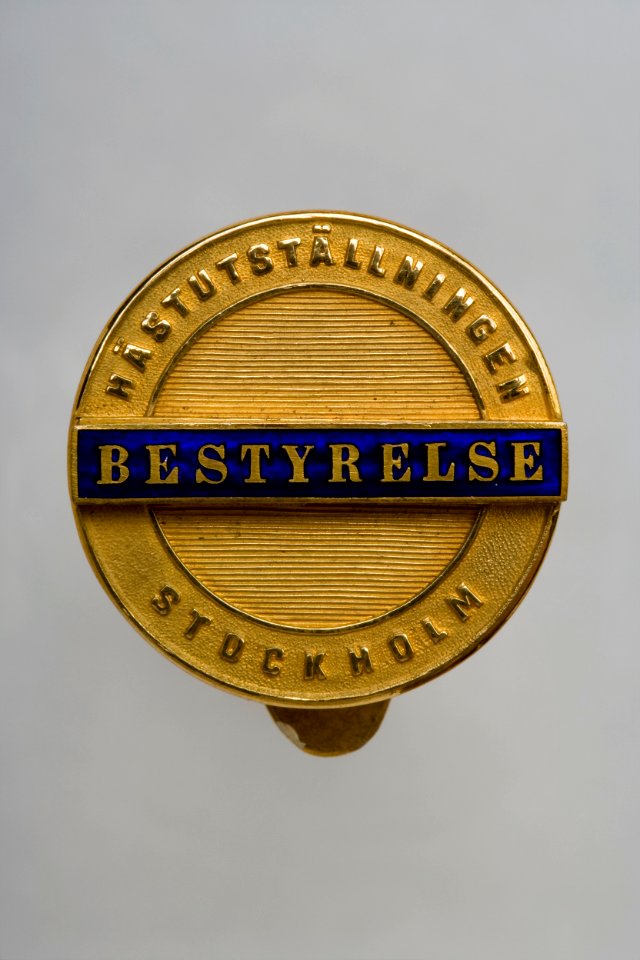 Märke, Hästutställningen i Stockholm, bestyrelse - Livrustkammaren - 86010