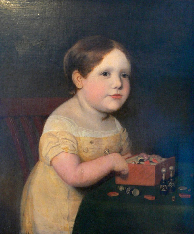 Mädchen mit Spielzeug c1820